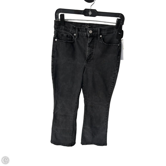 Jeans Flared By Banana Republic In Black Denim, Size: 4p