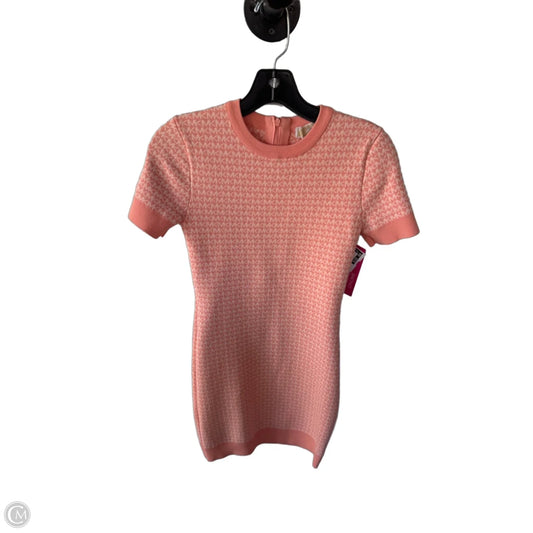 Dress Sweater By Michael By Michael Kors In Peach, Size: Xs