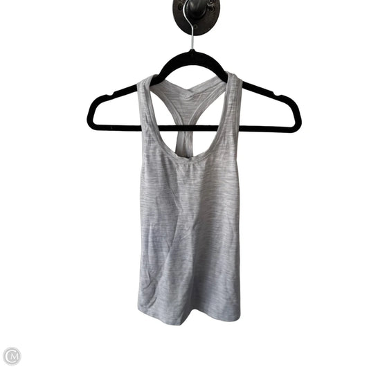 Athletic Tank Top By Lululemon In Grey & White, Size: S