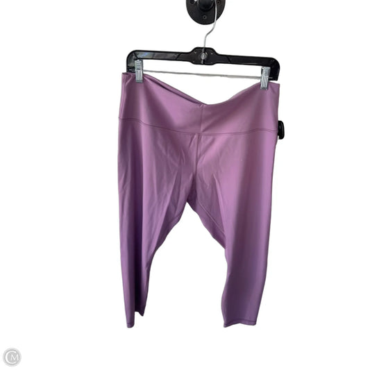 Athletic Leggings Capris By Lululemon In Purple, Size: 16