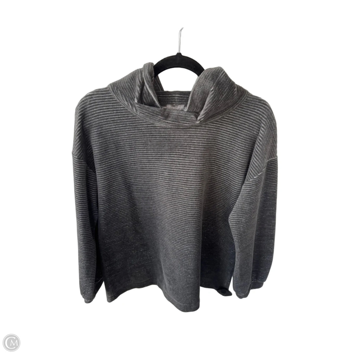 Sweater By Talbots In Grey & Silver, Size: Lp