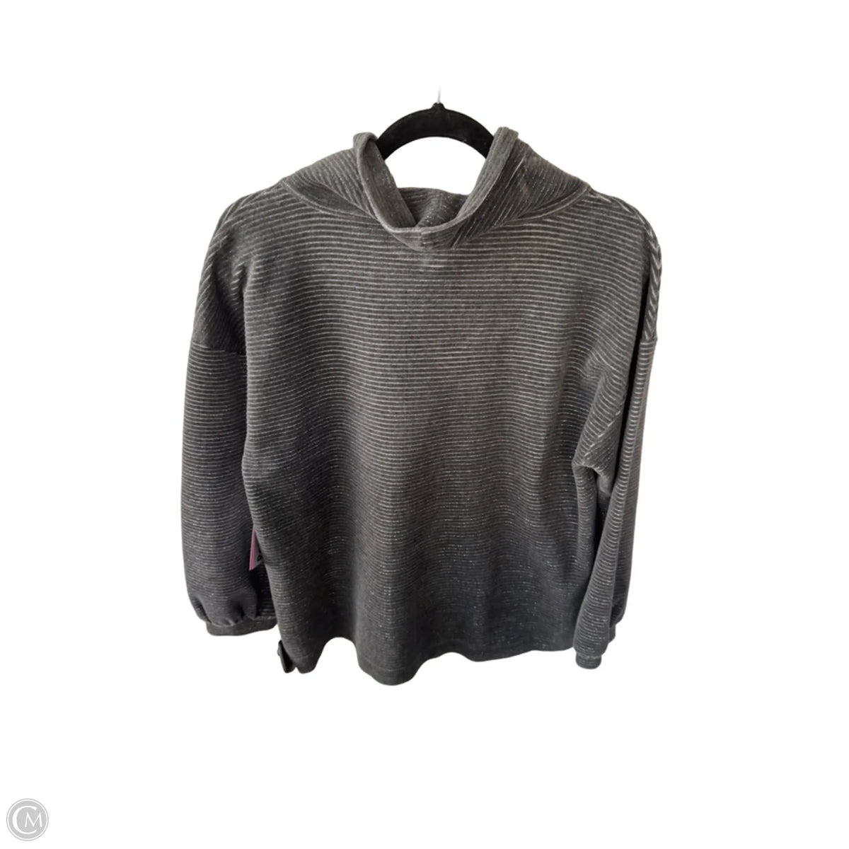 Sweater By Talbots In Grey & Silver, Size: Lp