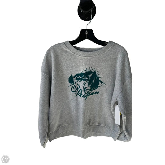Sweatshirt Crewneck By C And C In Green & Grey, Size: L