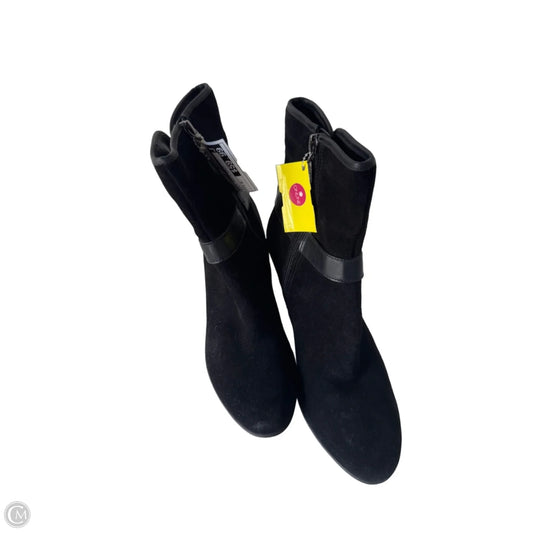 Boots Ankle Heels By Clarks In Black, Size: 7.5