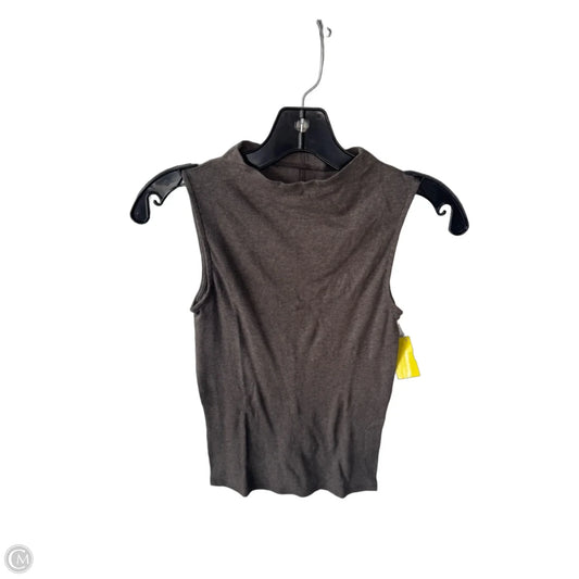 Top Sleeveless Basic By Evereve In Brown, Size: Xs