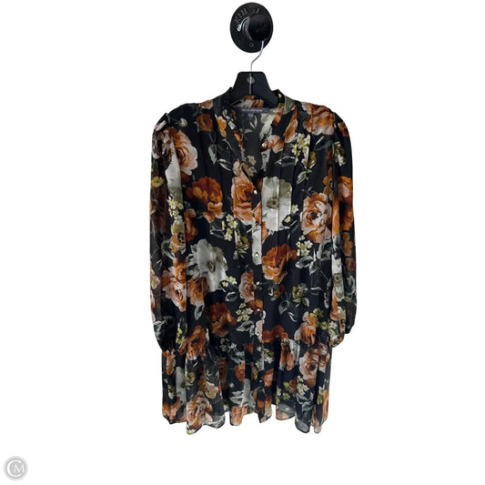 Dress Casual Short By Julia Jordan In Black & Brown, Size: M
