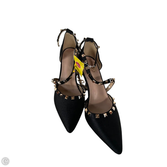 Shoes Heels Stiletto By Cme In Black & Gold, Size: 6.5