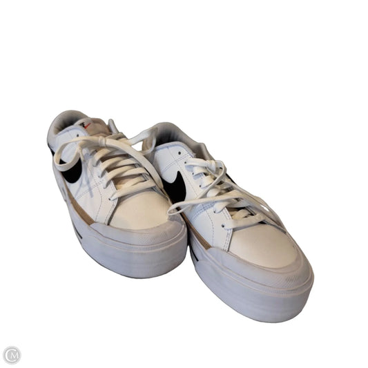 Shoes Heels Platform By Nike In Black & White, Size: 8.5