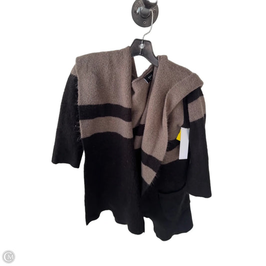 Sweater Cardigan By Vici In Black & Brown, Size: M