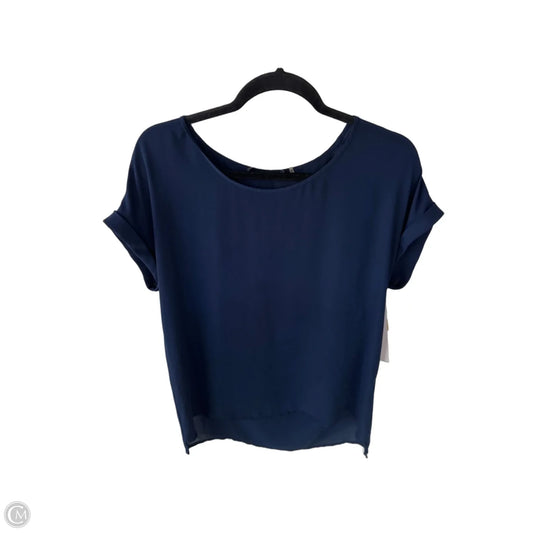 Blouse Sleeveless By Tahari In Navy, Size: M