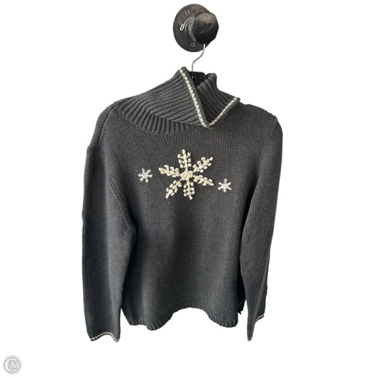 Sweater By Tommy Hilfiger In Grey & White, Size: Xl