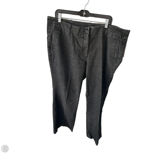Jeans Wide Leg By Talbots In Black Denim, Size: 20