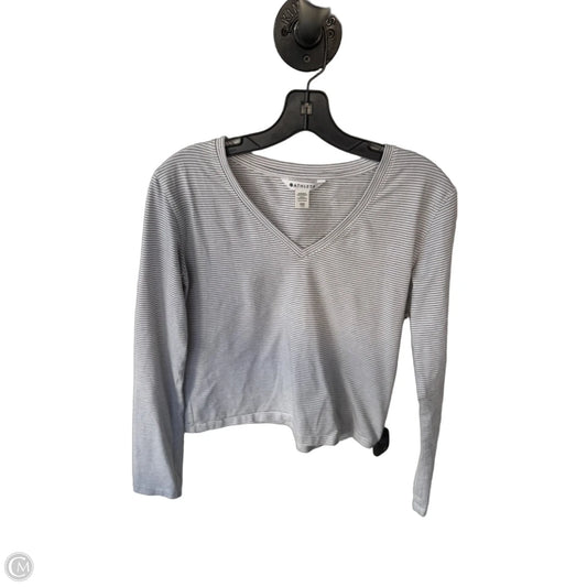 Top Long Sleeve By Athleta In Black & White, Size: Xxs