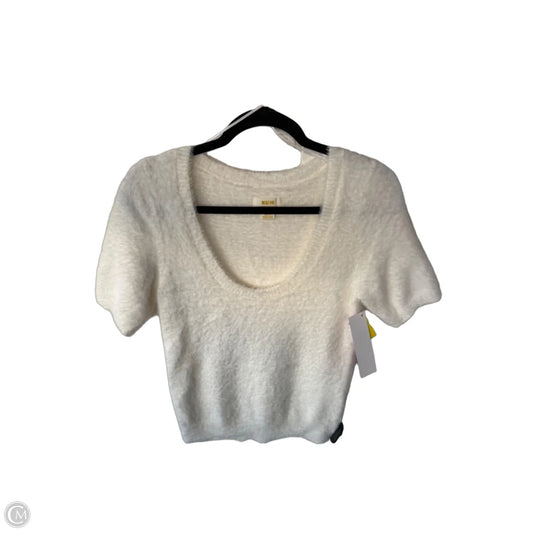 Sweater Short Sleeve By Maeve In Cream, Size: S