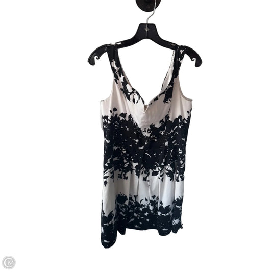Dress Party Midi By White House Black Market In Black & White, Size: L
