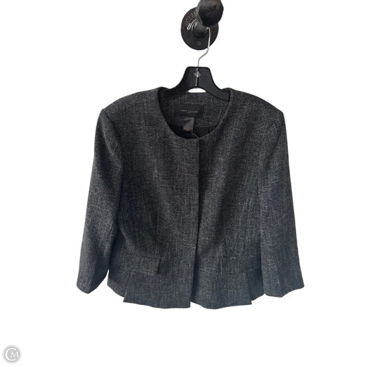 Blazer By Ann Taylor In Grey & White, Size: L