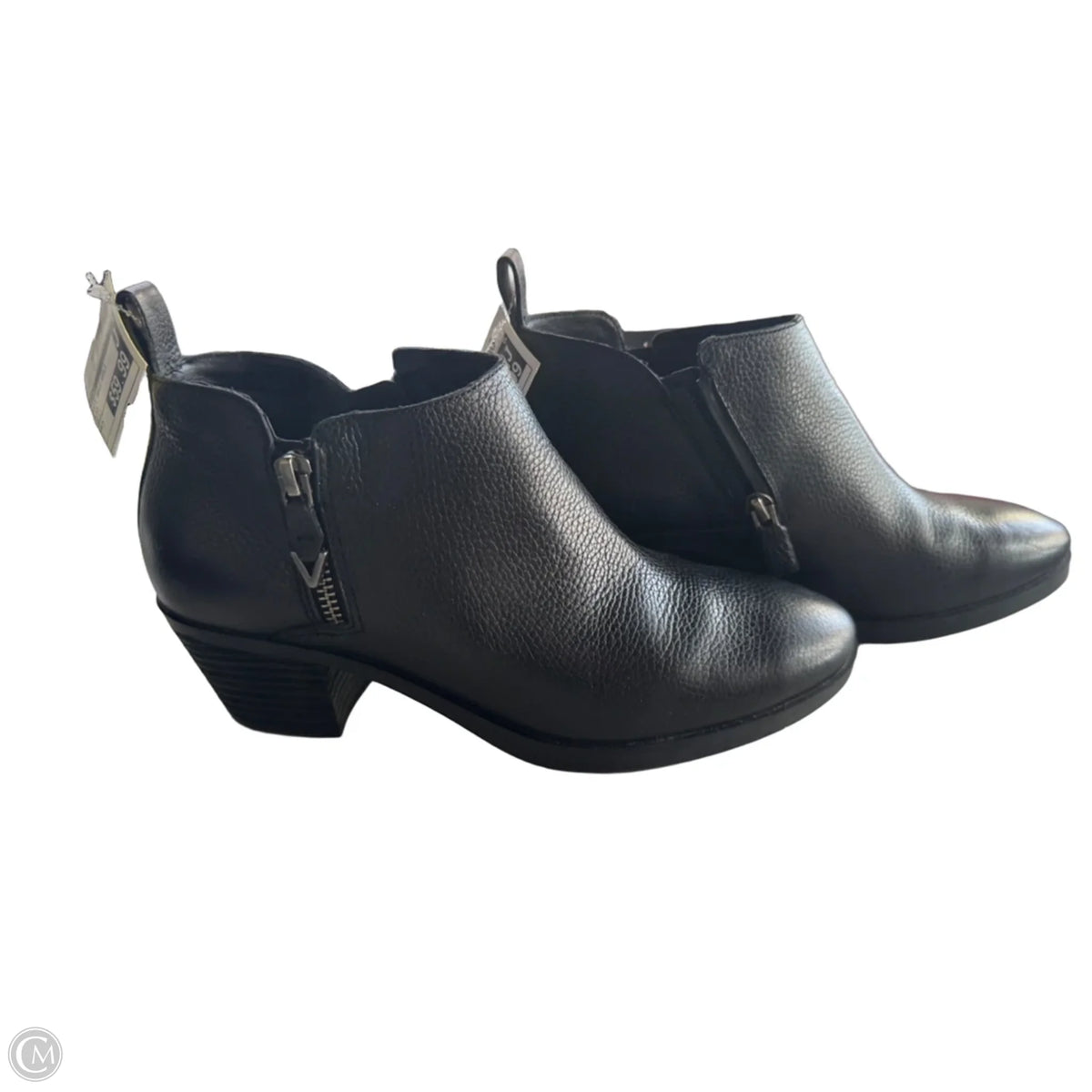 Boots Ankle Heels By Vionic In Black, Size: 7