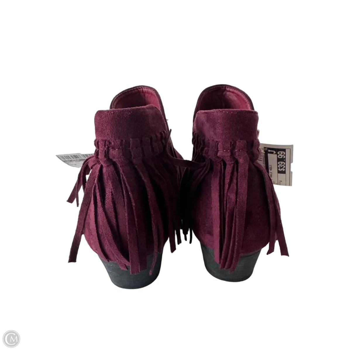 Boots Ankle Heels By Top Moda In Red, Size: 8