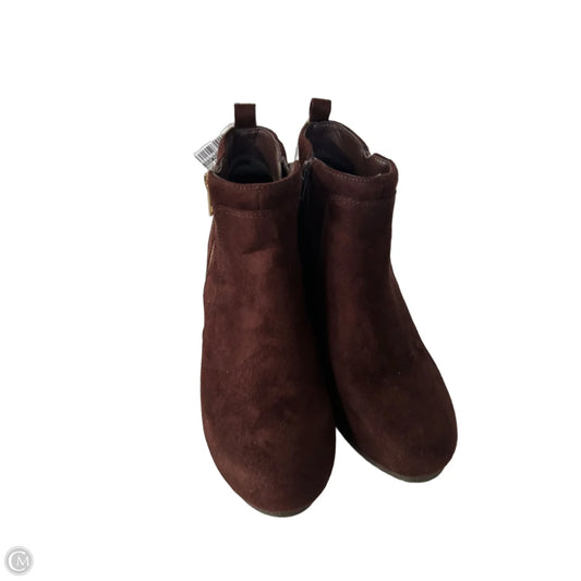 Boots Ankle Heels By Dream Pairs In Brown, Size: 9