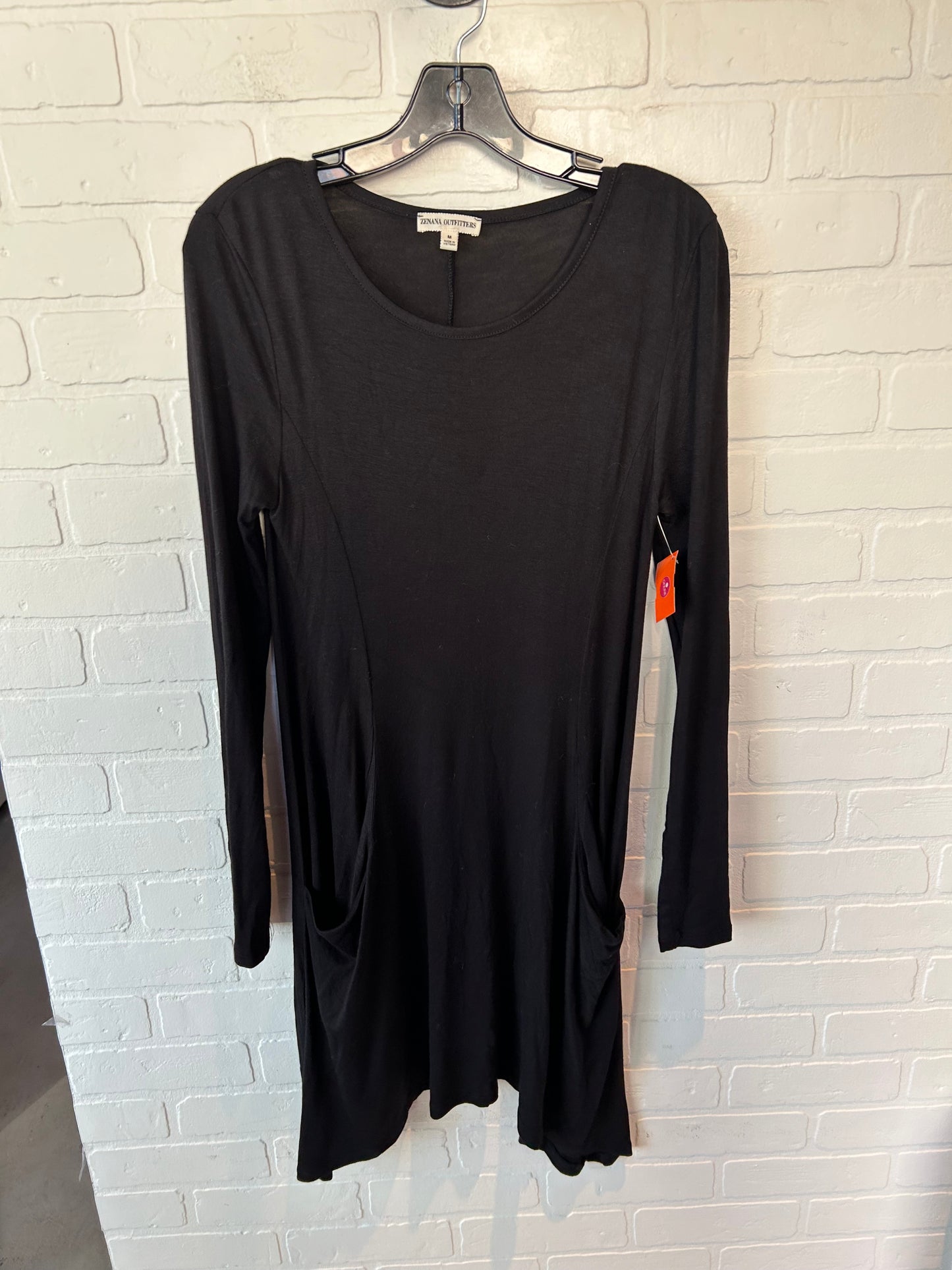 Tunic Long Sleeve By Zenana Outfitters In Black