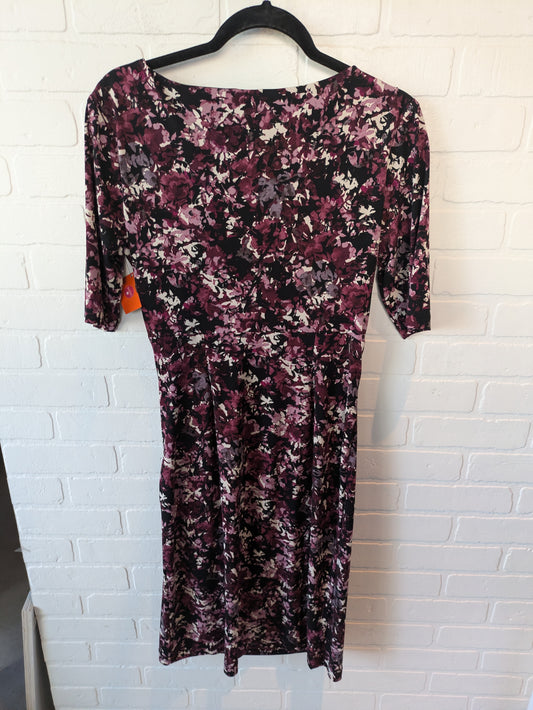 Dress Work By Connected Apparel In Black Floral, Size: L