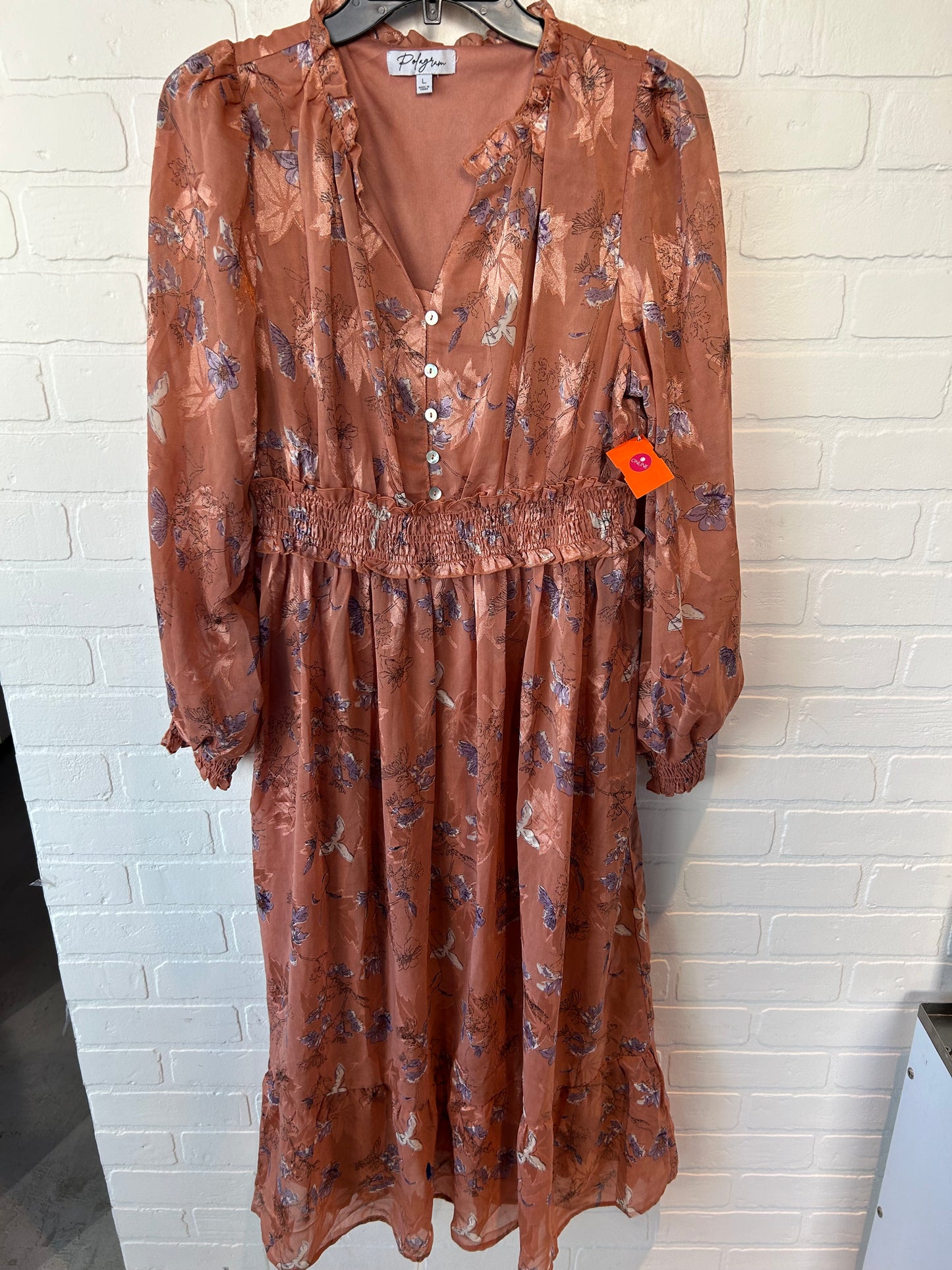 Dress Casual Maxi By Clothes Mentor In Blush, Size: L