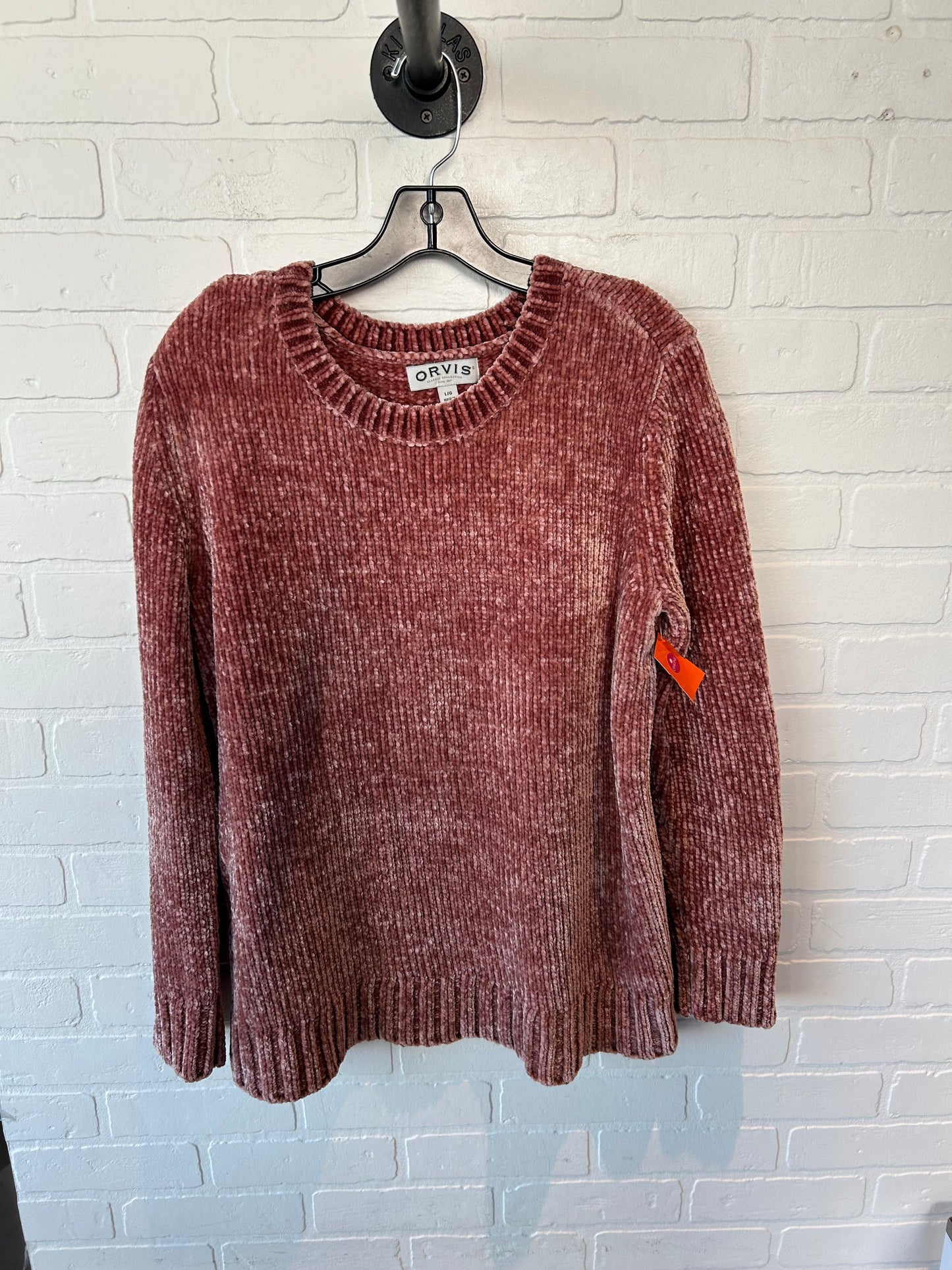 Sweater By Orvis In Pink, Size: L