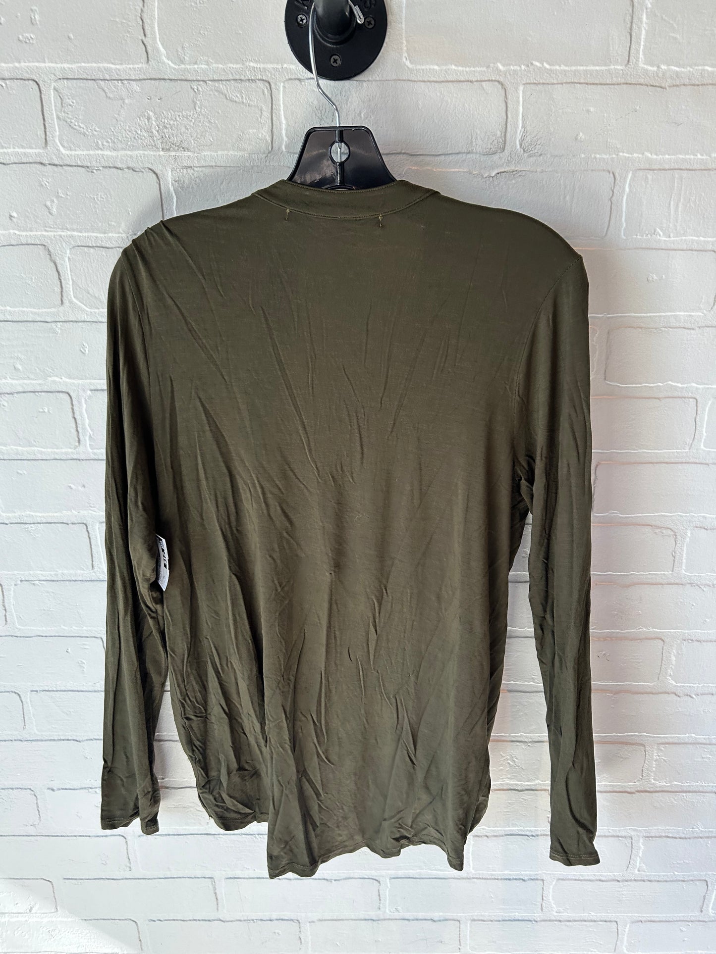 Top Long Sleeve By Michael Simon In Green, Size: Os