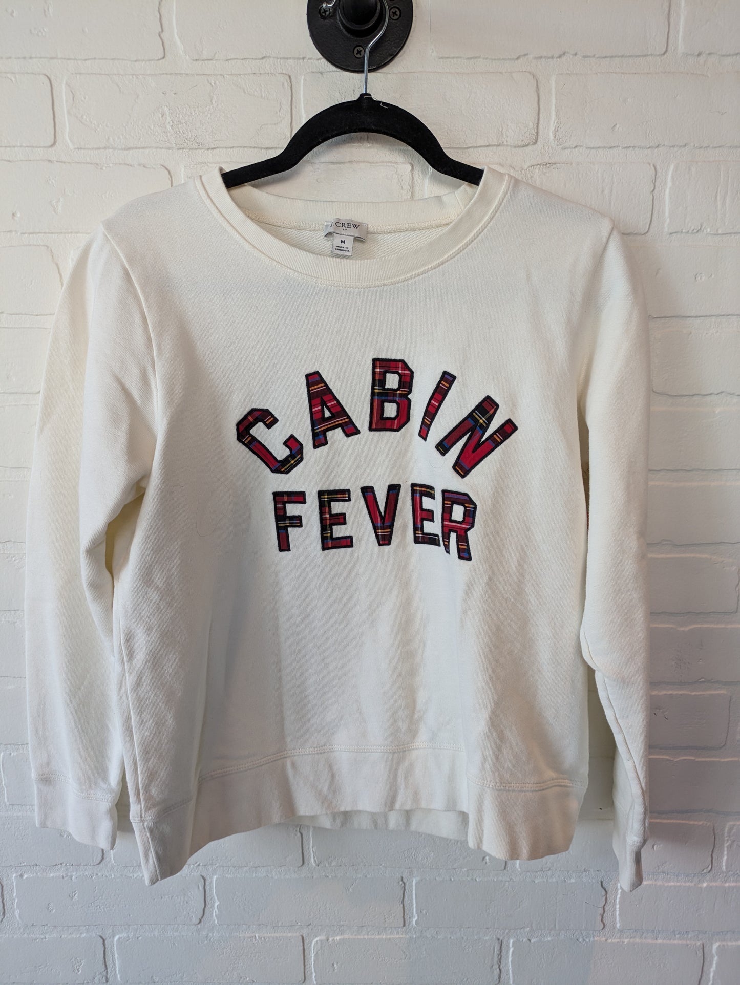 Top Long Sleeve By J Crew In Off White, Size: 10