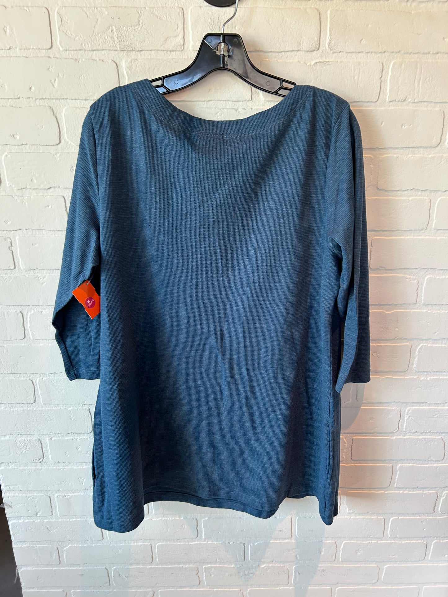 Top 3/4 Sleeve Basic By Christopher And Banks In Blue, Size: Xl