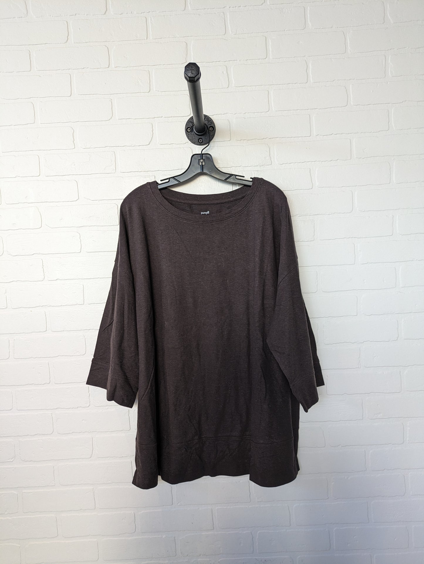 Top 3/4 Sleeve Basic By Pure Jill  Size: 2x