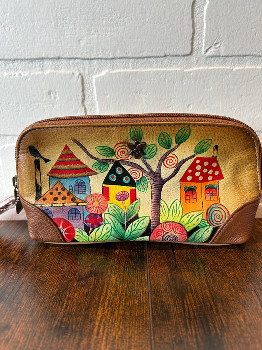 Makeup Bag Leather By Anuschka  Size: Small
