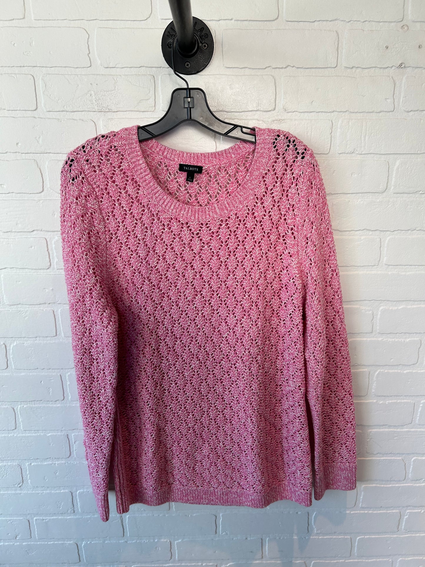 Sweater By Talbots In Pink, Size: 12