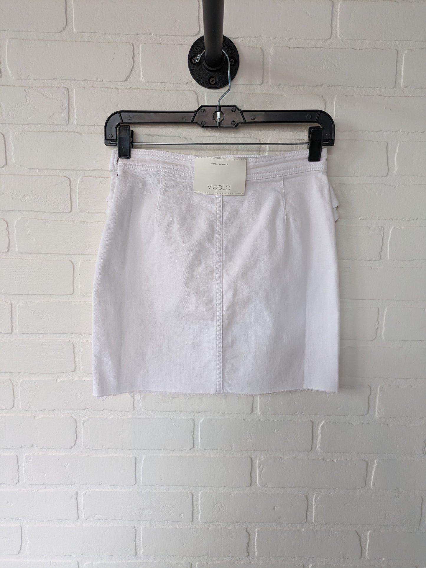 White Denim Skirt Mini & Short VICOLO, Size 0