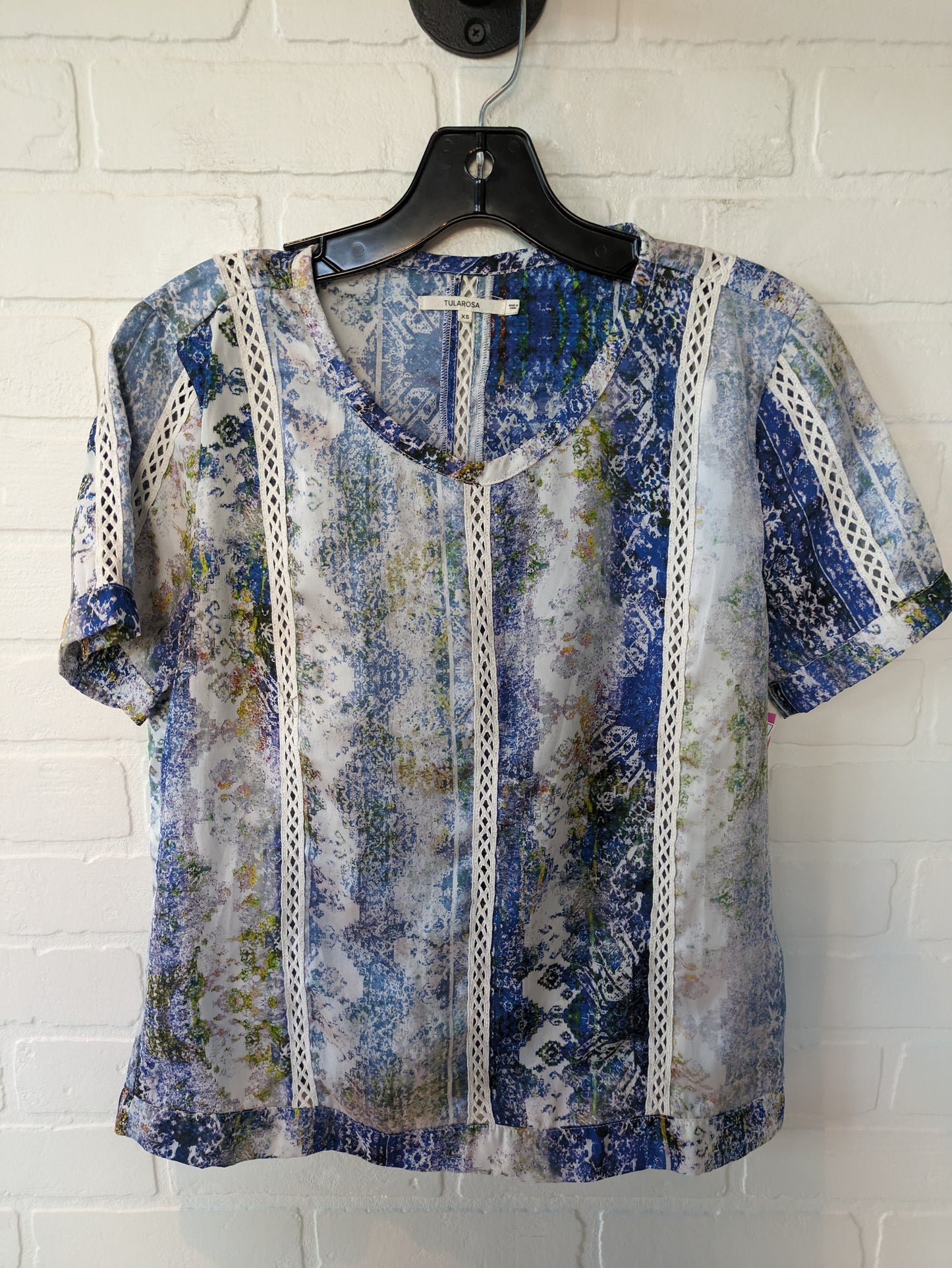 Blue Top Short Sleeve Tularosa, Size Xs