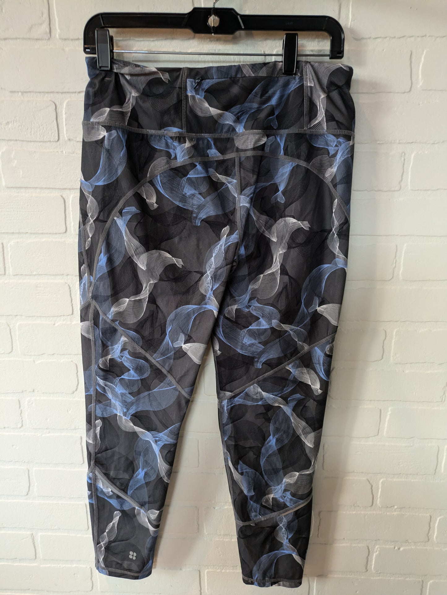 Grey Athletic Leggings Capris Sweaty Betty, Size 12