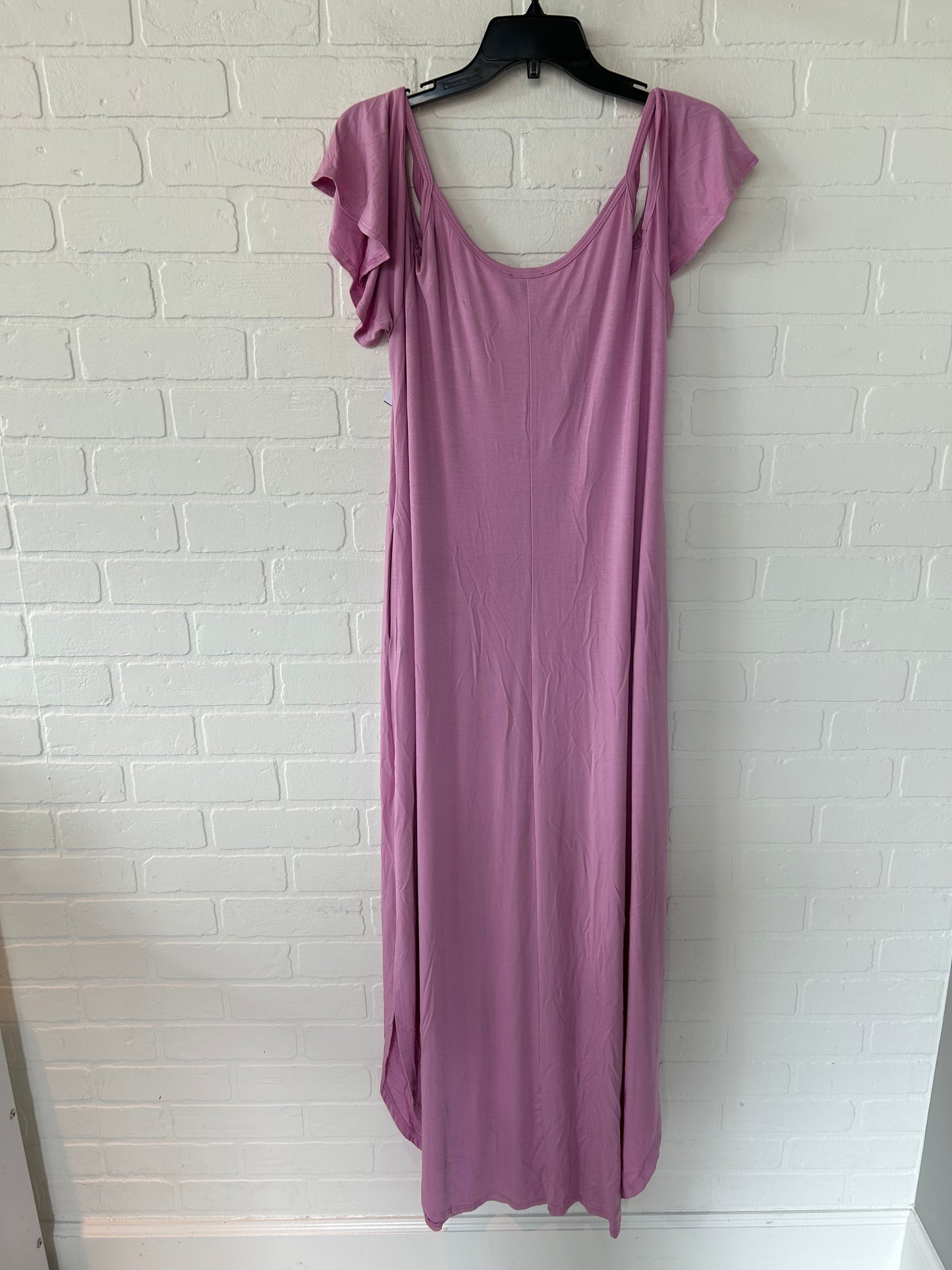 Pink Dress Casual Maxi Clothes Mentor, Size L