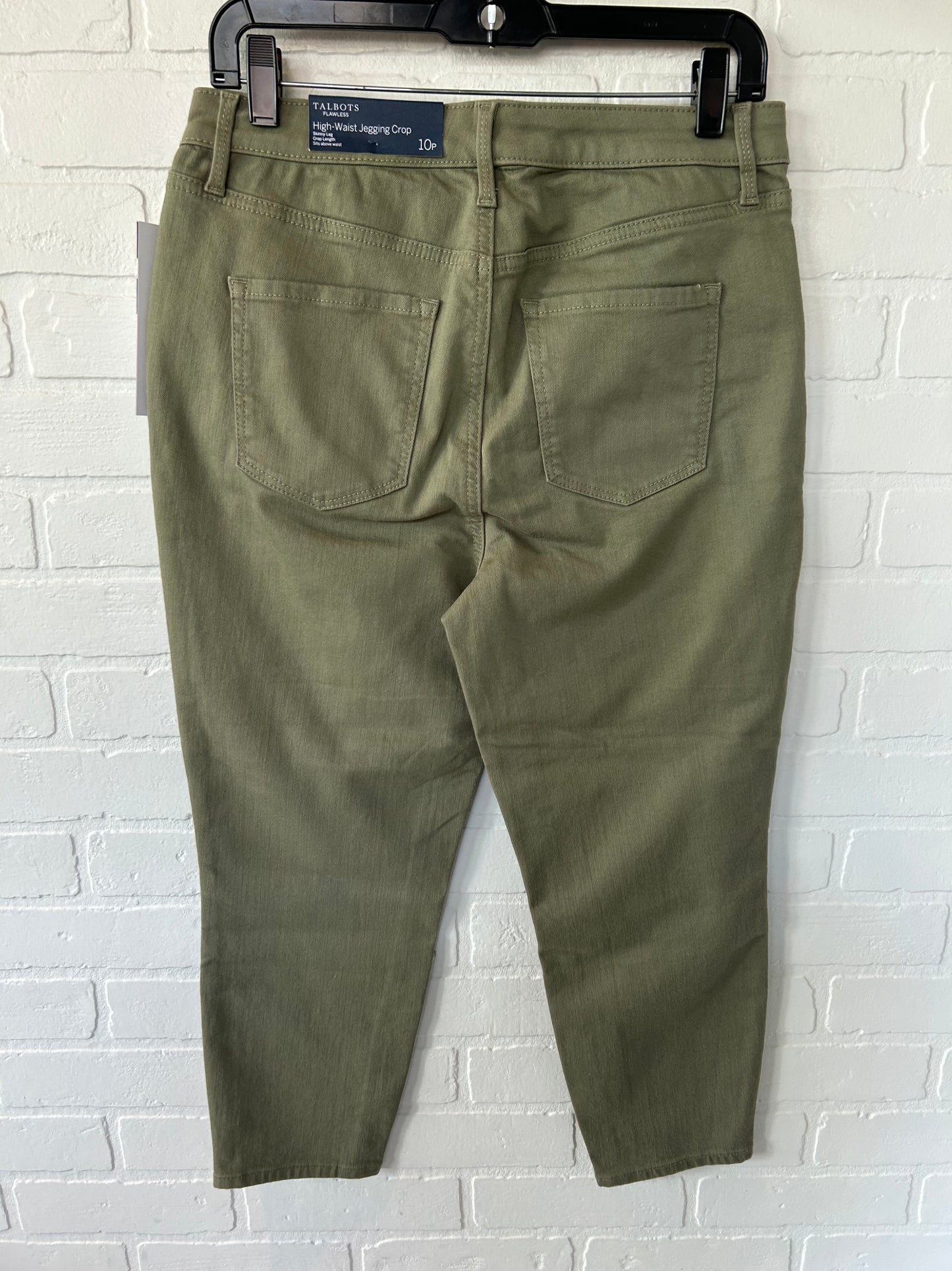 Green Pants Cropped Talbots, Size 10petite