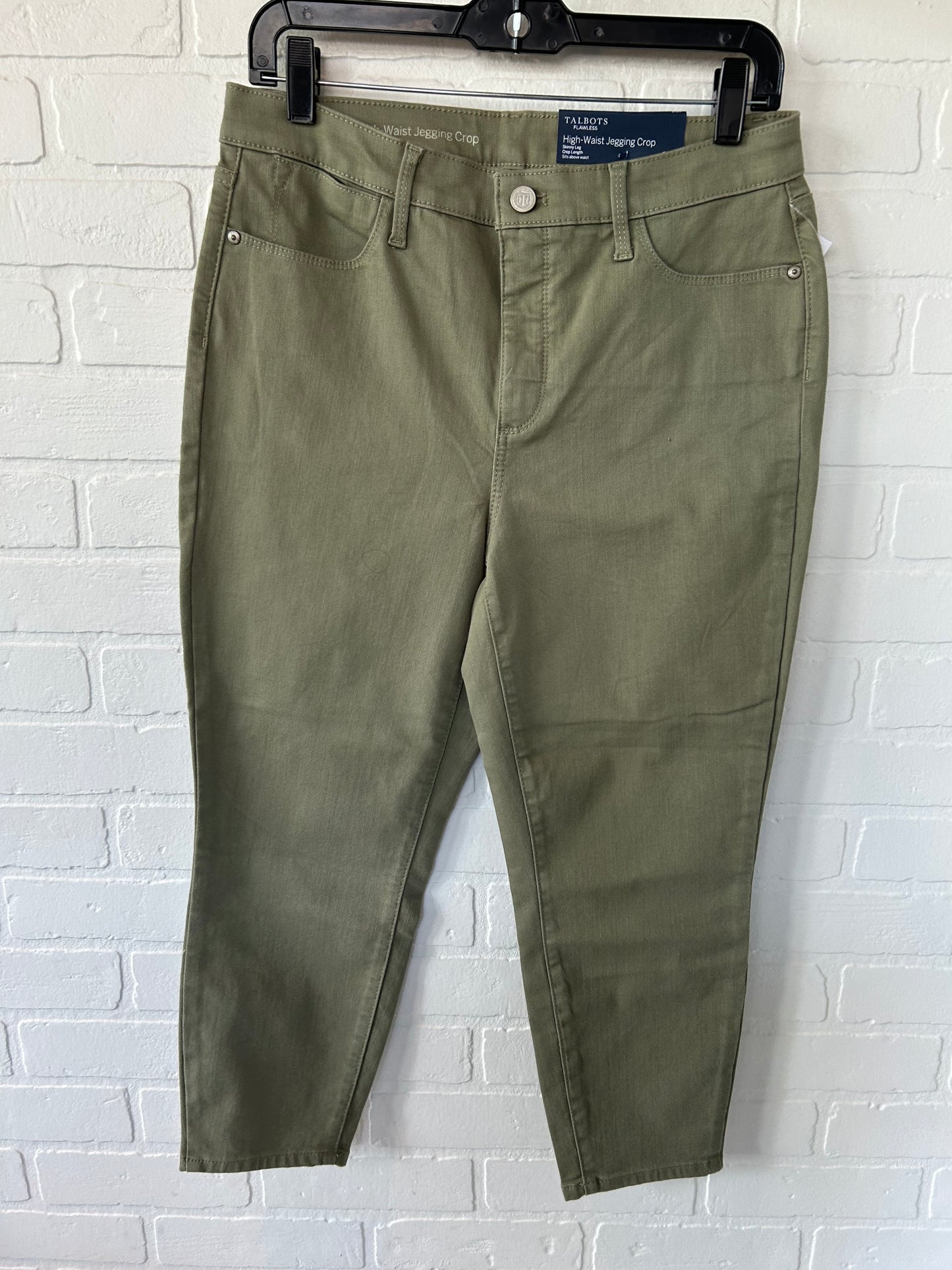 Green Pants Cropped Talbots, Size 10petite