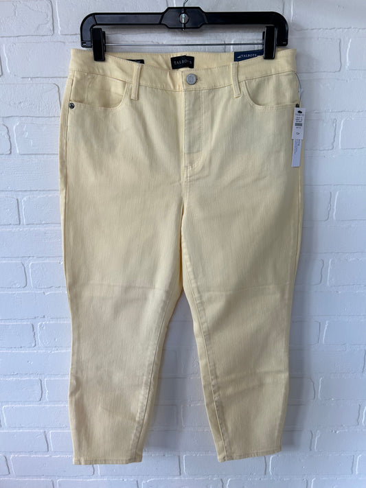 Yellow Pants Cropped Talbots, Size 10petite