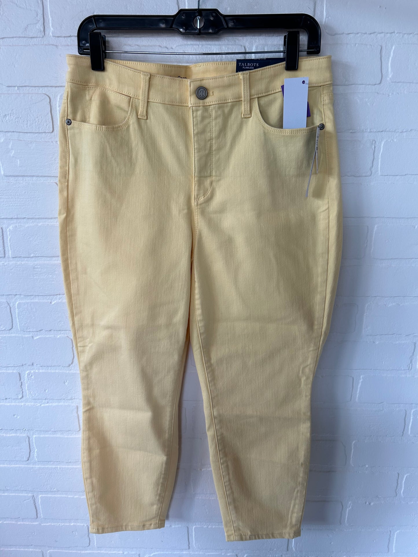 Yellow Pants Cropped Talbots, Size 10petite