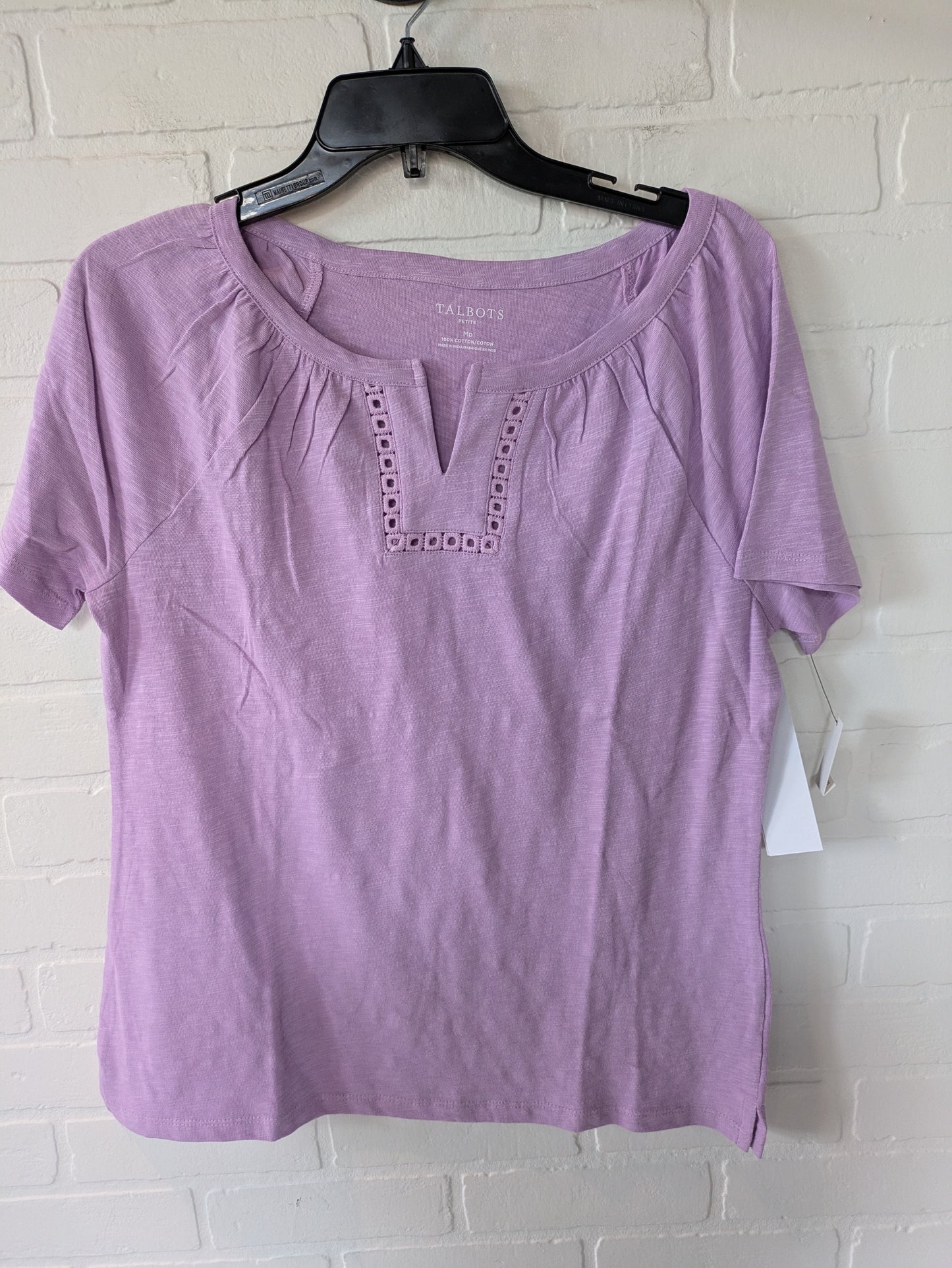 Purple Top Short Sleeve Talbots, Size M