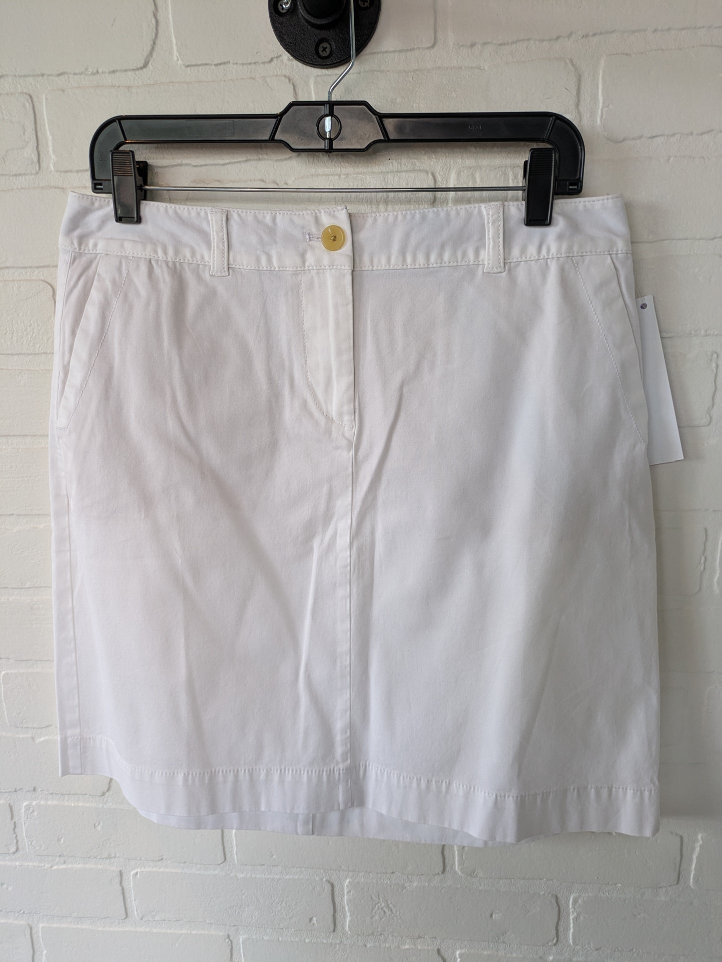 White Skirt Mini & Short Talbots, Size 10petite