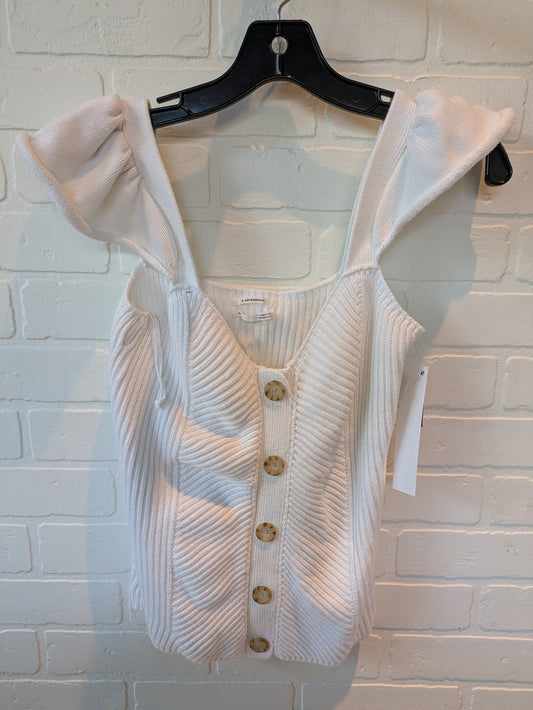 White Top Sleeveless Anthropologie, Size M