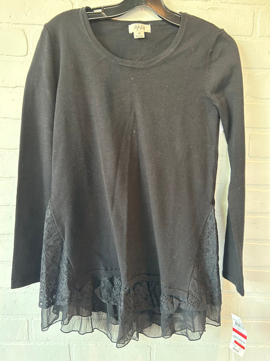 Black Tunic Long Sleeve Style And Company, Size Xs