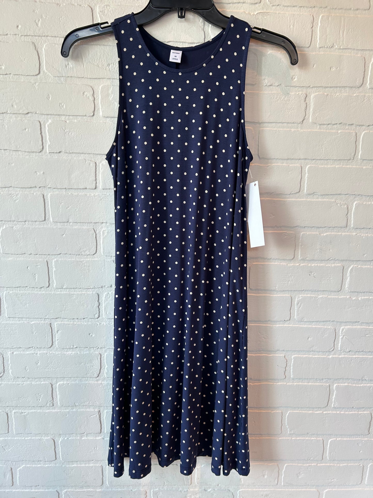 Blue & White Dress Casual Short Old Navy, Size Xs