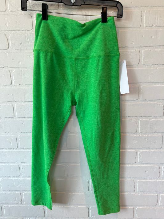 Green Athletic Leggings Beyond Yoga, Size 8