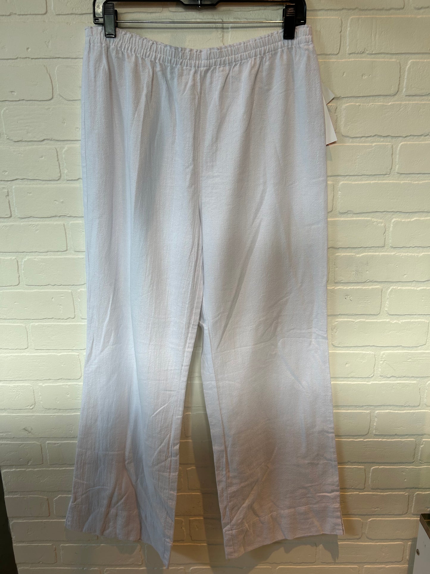 White Pants Linen Soft Surroundings, Size 8