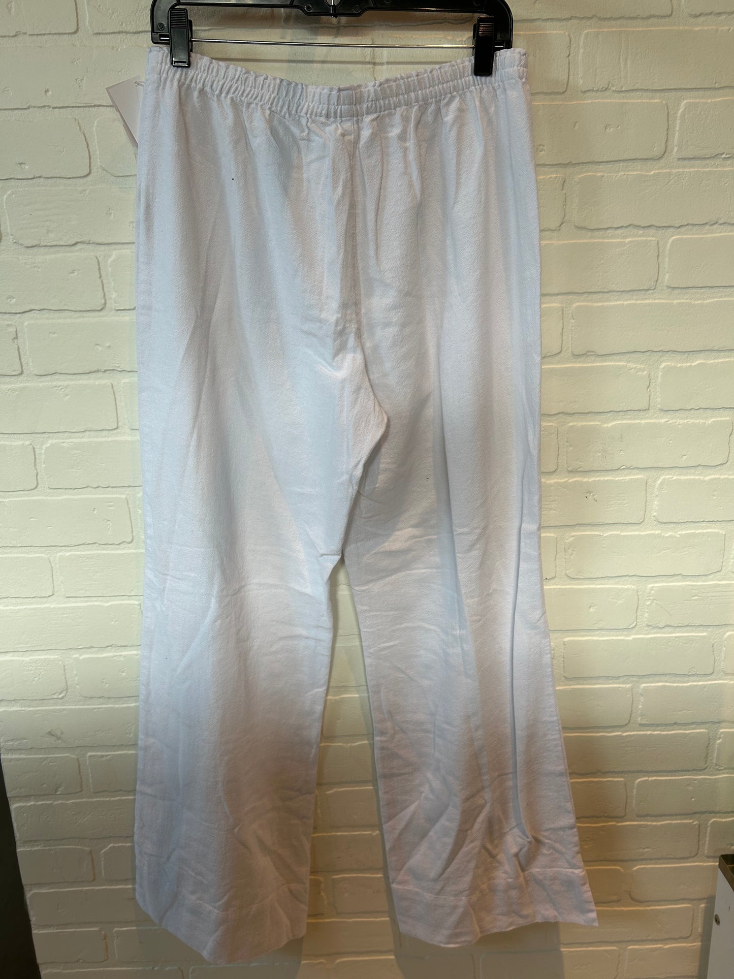 White Pants Linen Soft Surroundings, Size 8