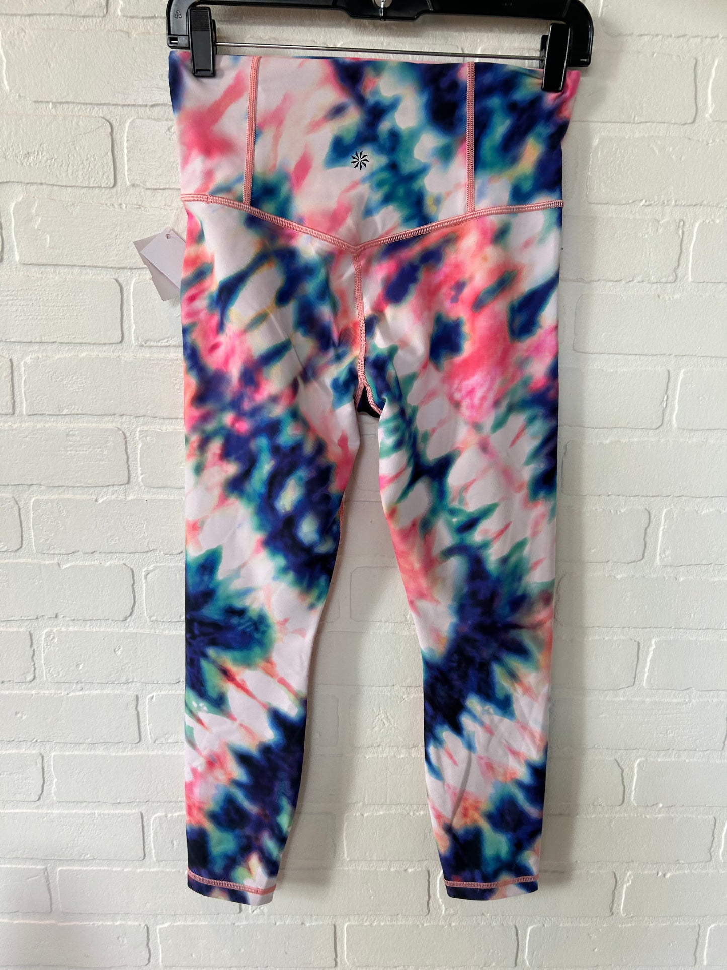 Blue & Pink Athletic Leggings Athleta, Size 4